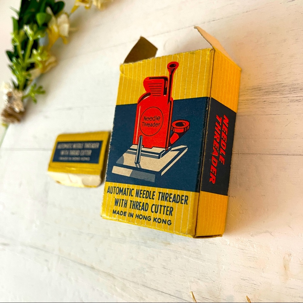 Vintage Automatic Needle Threader with Original Box and Instructions